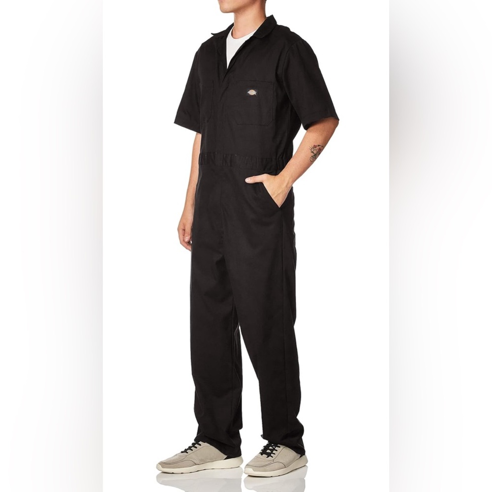 NEW! Dickies Men's Flex Short Sleeve Coverall Size XL Black